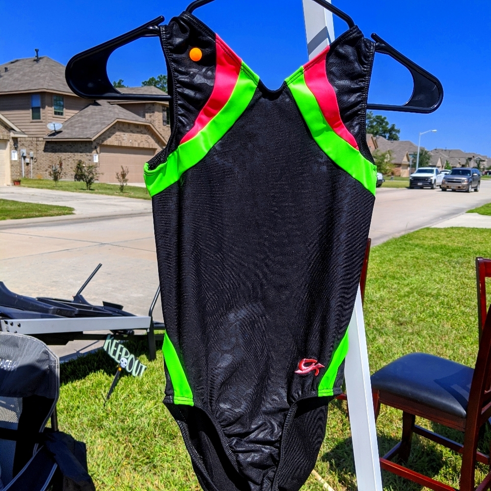 AXS GK BLACK LEOPARD PRINT LEOTARD